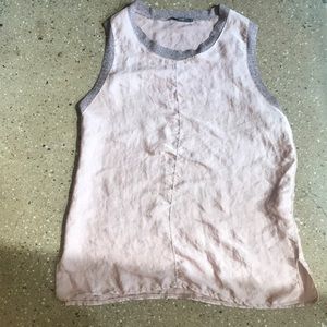 Pink silky Zara Top // Size Small